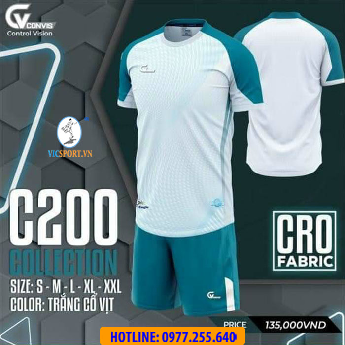 Áo đá banh không logo CV C200 - Hình ảnh 13