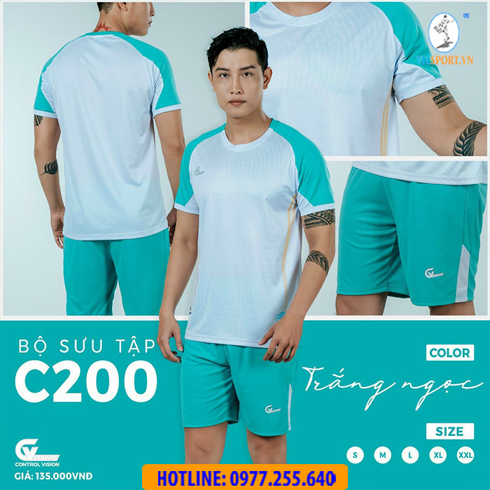 Áo đá banh không logo CV C200 - Hình ảnh 5