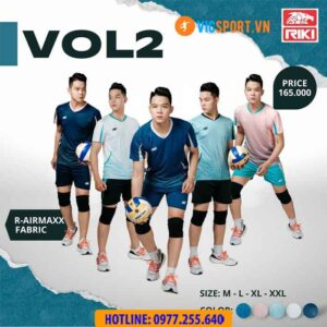 Quần áo bóng chuyền nam Riki Vol 2