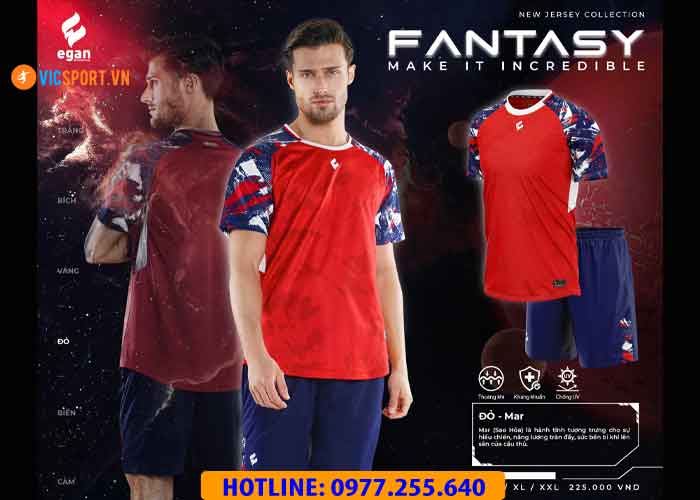 Áo đá banh không logo Egan Fantasy - Hình ảnh 12