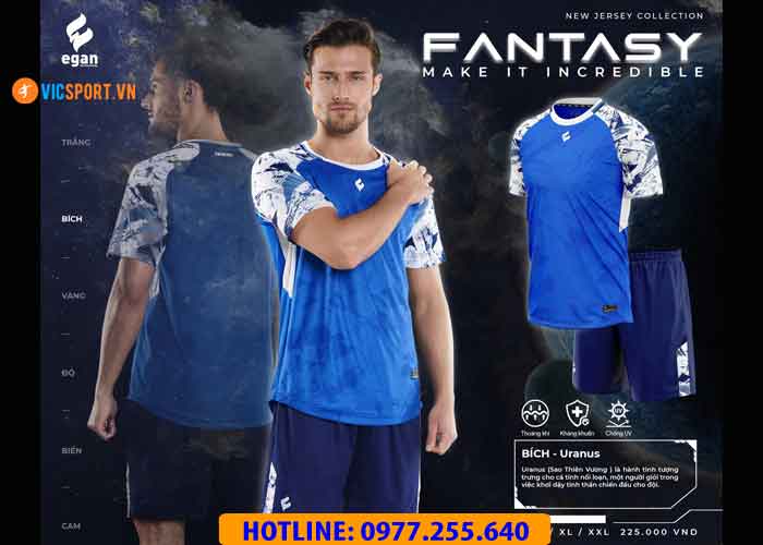 Áo đá banh không logo Egan Fantasy - Hình ảnh 9
