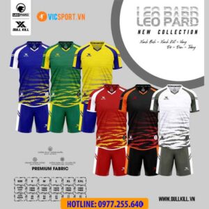 Áo đá banh không logo DullKill Leo Pard
