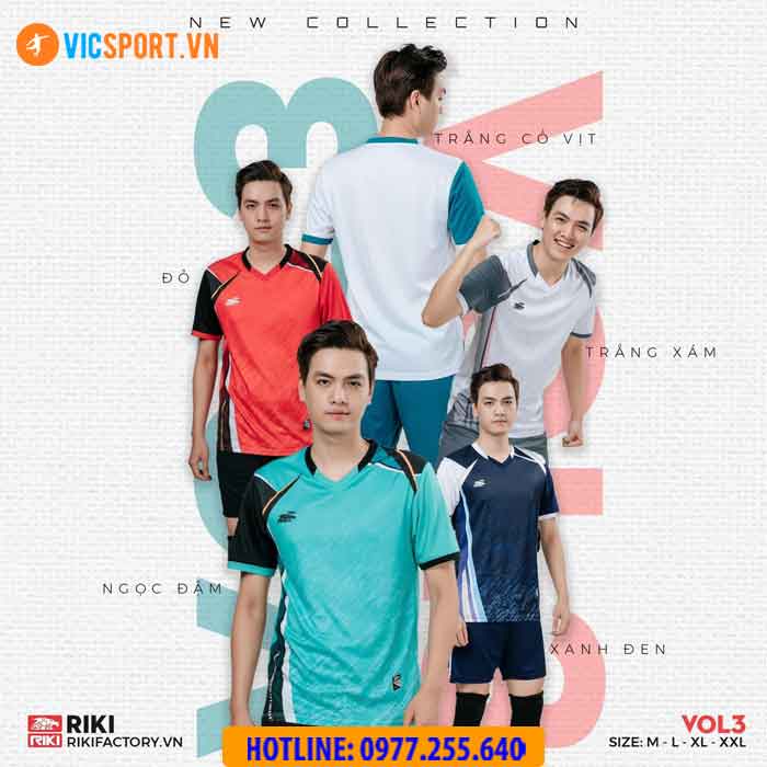 Quần áo bóng chuyền nam Riki Vol 3