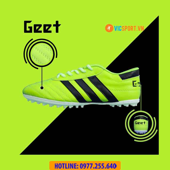 Giày đá banh Geet 3 sọc phủi - Hình ảnh 2