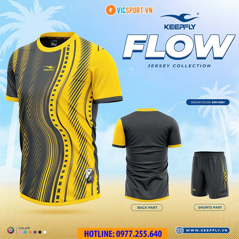 Áo đá banh không logo KeepFly Flow - Hình ảnh 25