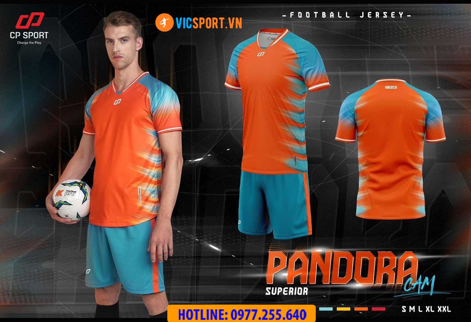 Áo đá banh không logo CP Pandora - Hình ảnh 4