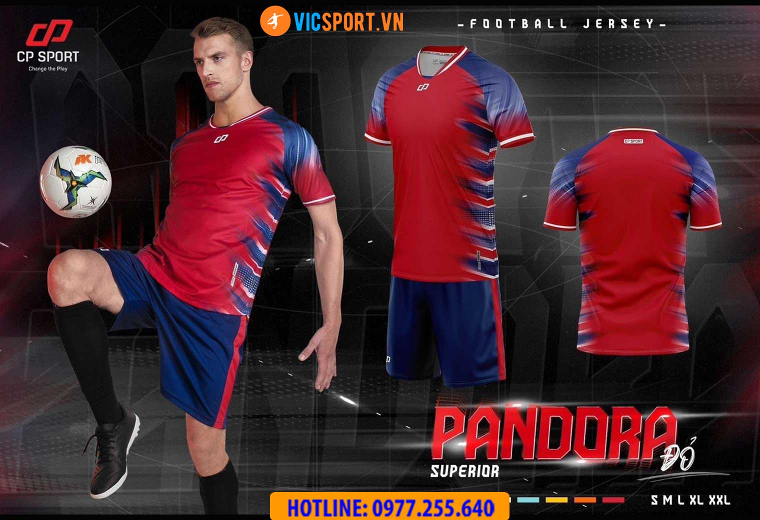 Áo đá banh không logo CP Pandora - Hình ảnh 6