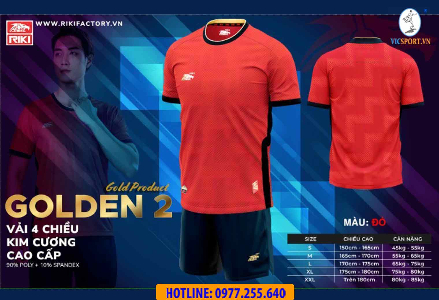 Áo đá banh không logo Riki Golden 2 - Hình ảnh 15