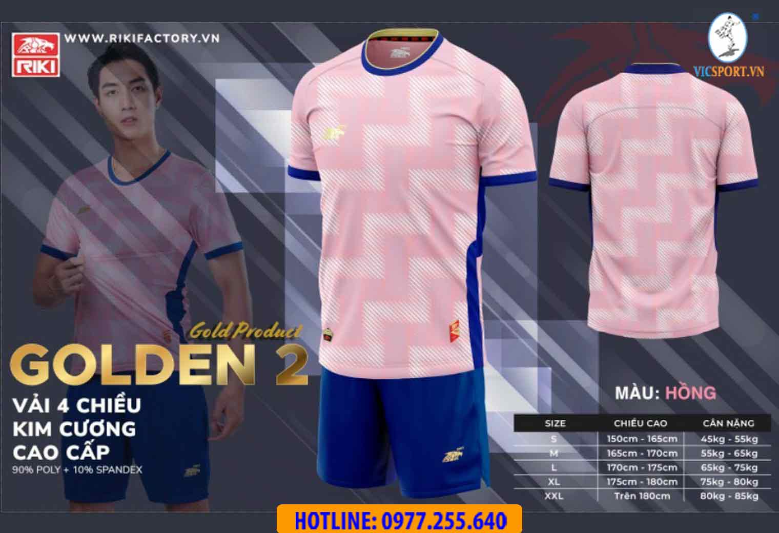 Áo đá banh không logo Riki Golden 2 - Hình ảnh 16