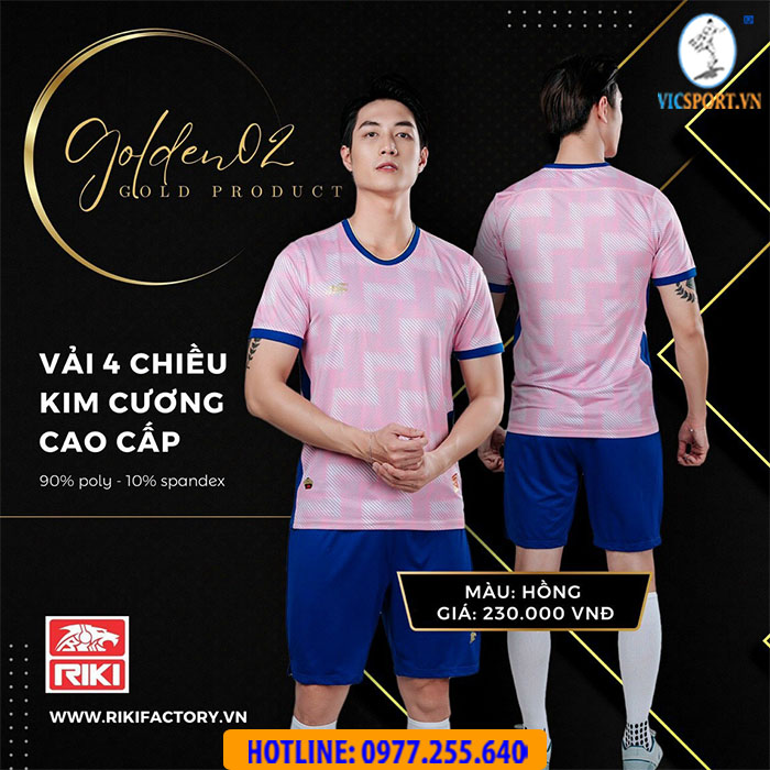 Áo đá banh không logo Riki Golden 2 - Hình ảnh 6
