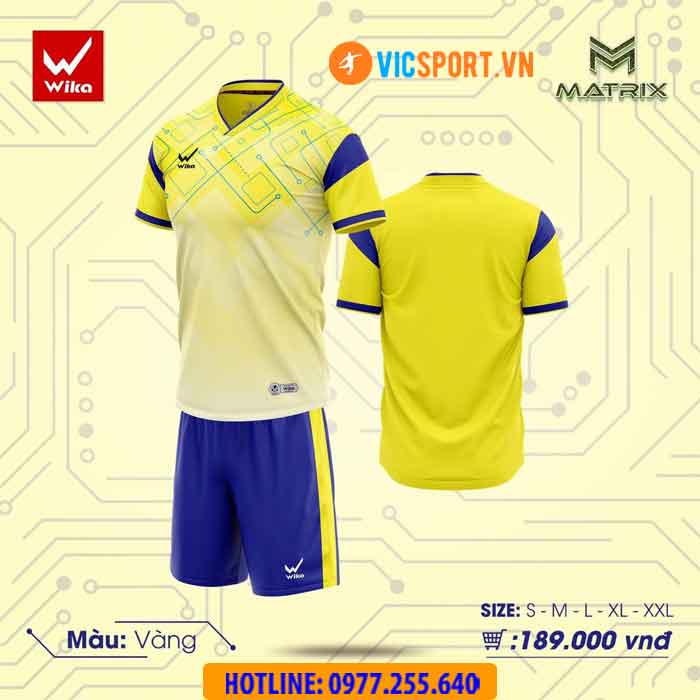 Áo đá banh không logo Wika Matrix - Hình ảnh 4