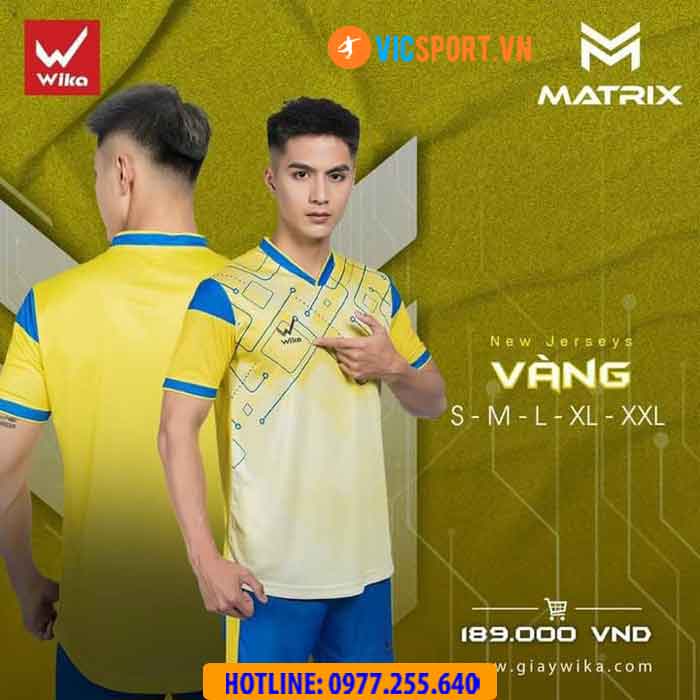 Áo đá banh không logo Wika Matrix - Hình ảnh 9