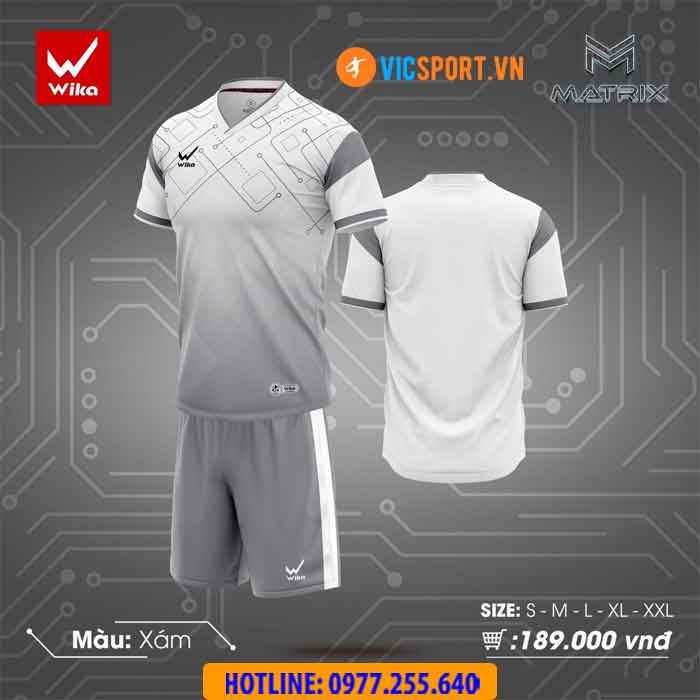 Áo đá banh không logo Wika Matrix - Hình ảnh 3