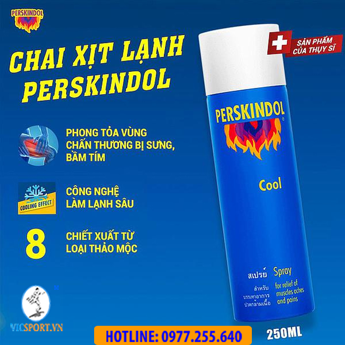 Chai xịt lạnh Perkindol 250ml - Hình ảnh 3