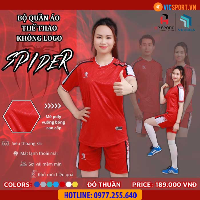Áo đá banh không logo Vevoca Spider - Hình ảnh 11