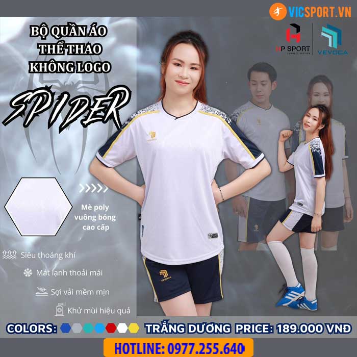 Áo đá banh không logo Vevoca Spider - Hình ảnh 10