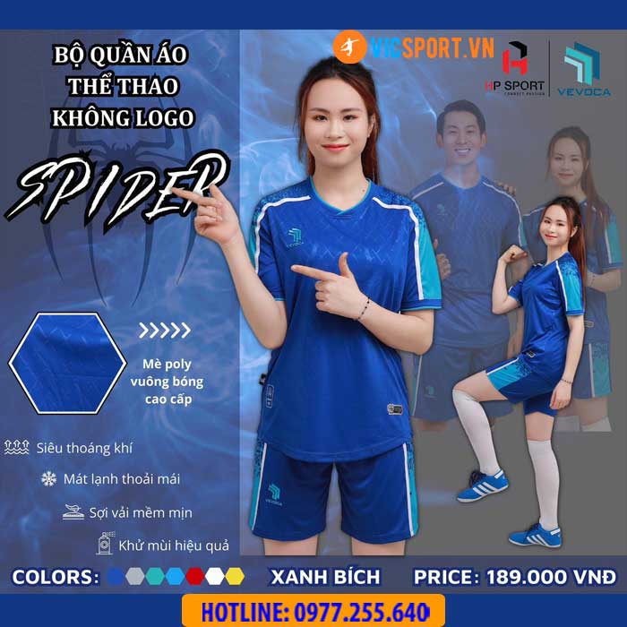 Áo đá banh không logo Vevoca Spider - Hình ảnh 14