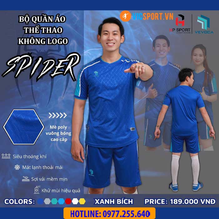 Áo đá banh không logo Vevoca Spider - Hình ảnh 4