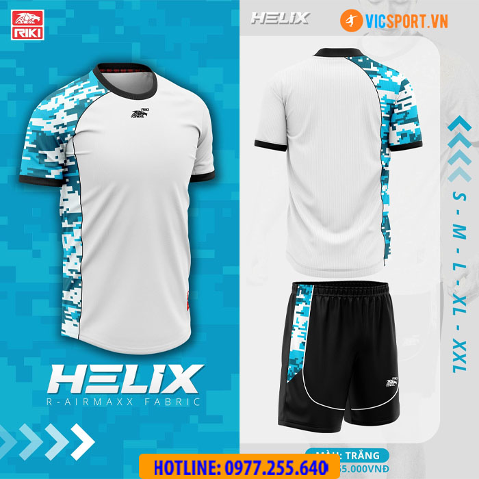 Áo đá banh không logo Riki Helix - Hình ảnh 9