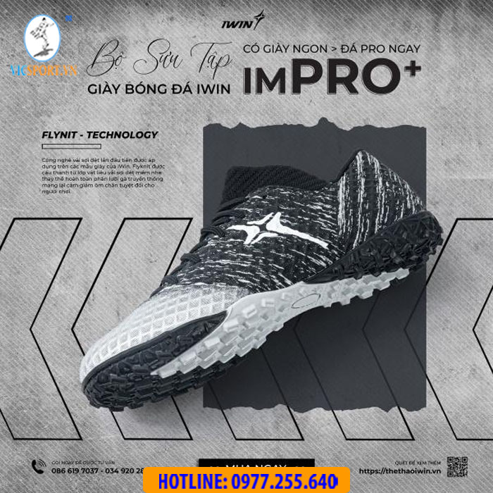 Giày đá banh iWin imPRO+ đế TF - Hình ảnh 6