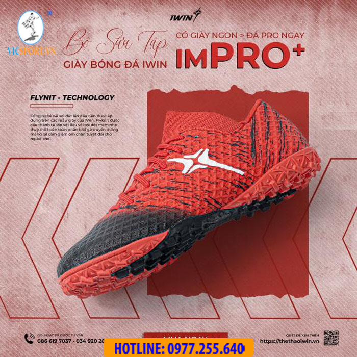 Giày đá banh iWin imPRO+ đế TF - Hình ảnh 5