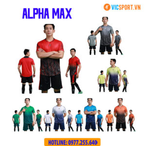 Áo đá banh không logo Alpha Max