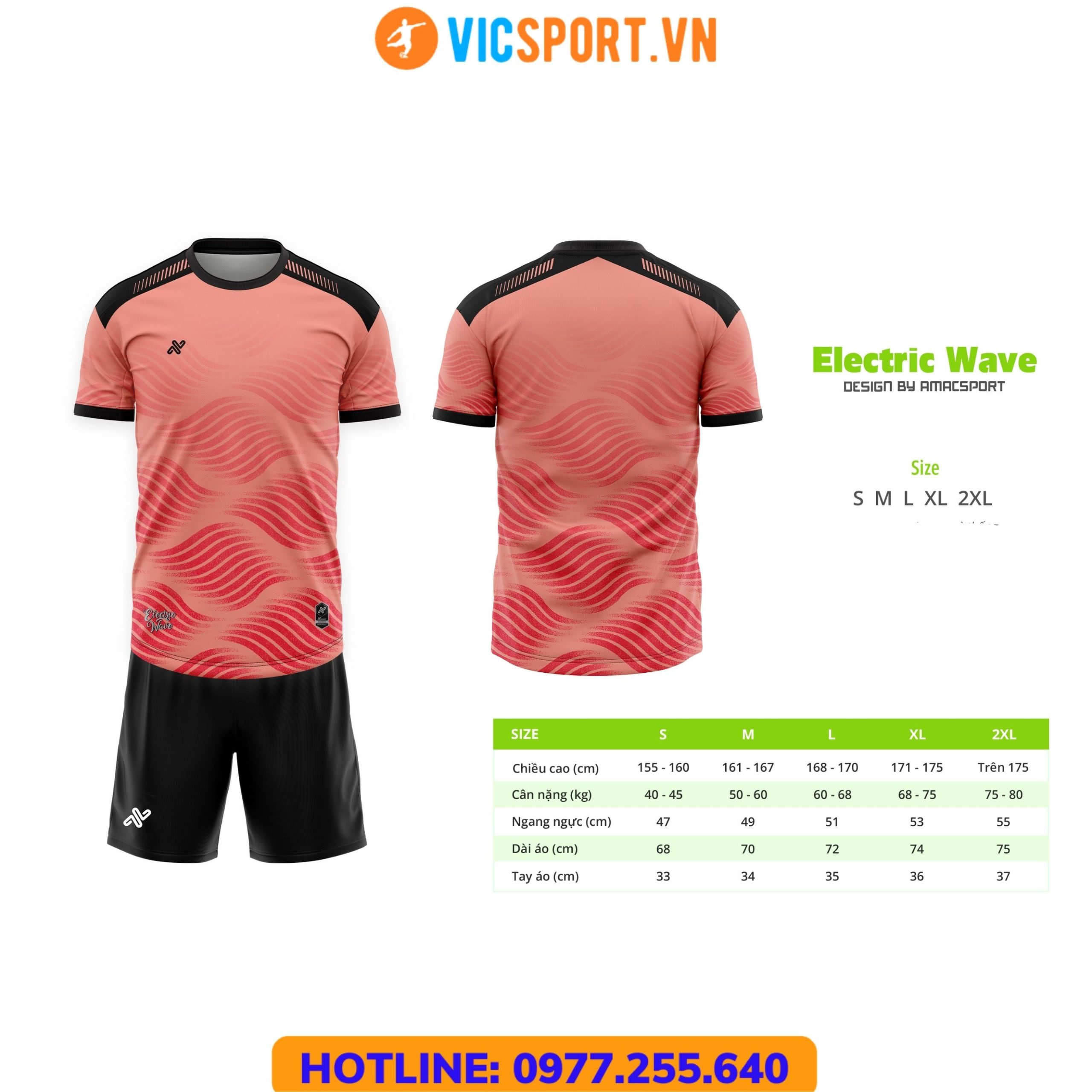 Áo đá banh thiết kế Amac Electric Wave - Hình ảnh 12