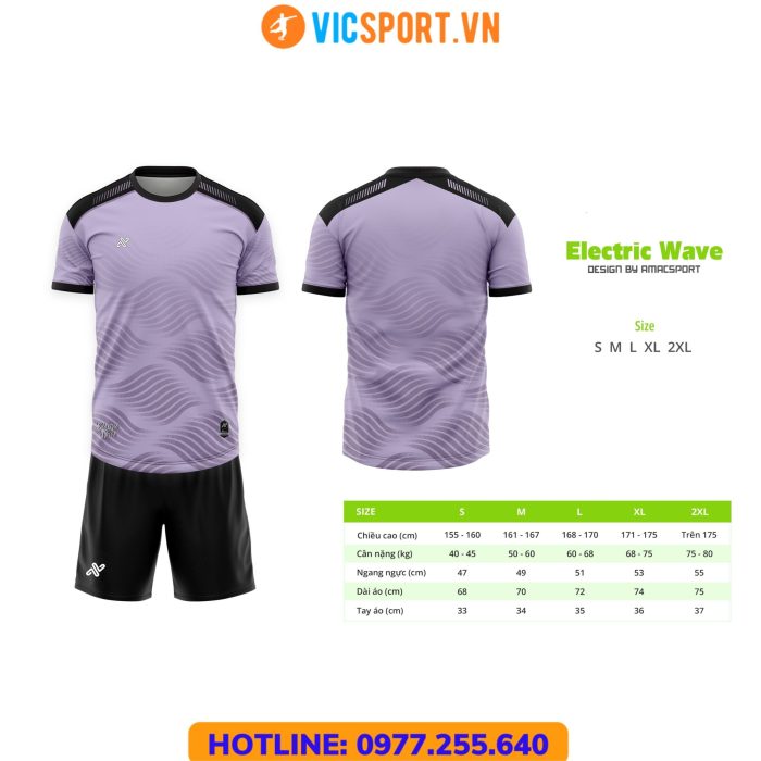 Áo đá banh thiết kế Amac Electric Wave - Hình ảnh 14