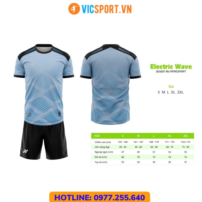 Áo đá banh thiết kế Amac Electric Wave - Hình ảnh 15