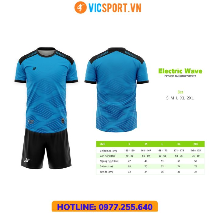 Áo đá banh thiết kế Amac Electric Wave - Hình ảnh 20