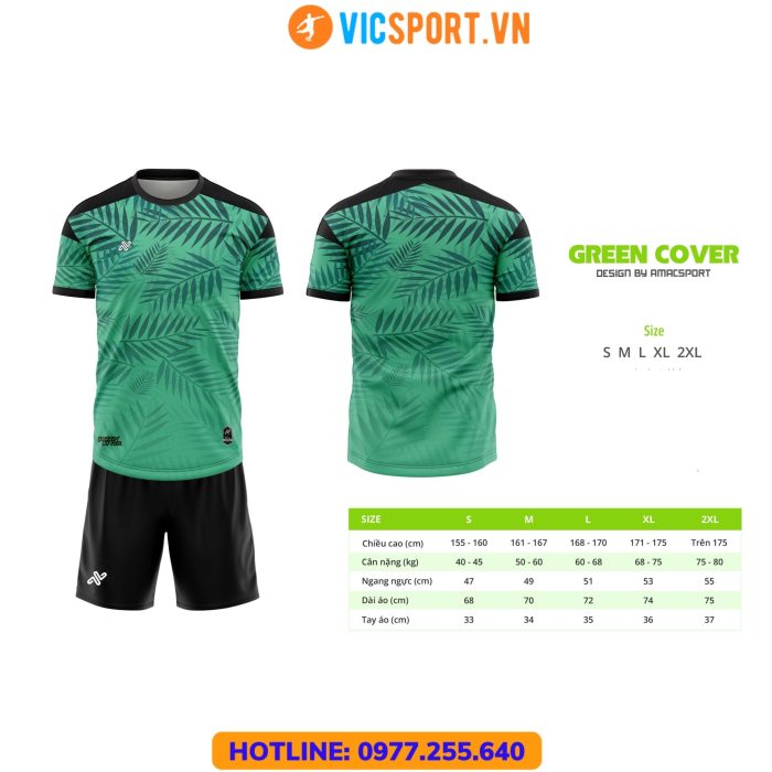 Áo đá banh thiết kế Amac Greencover - Hình ảnh 14