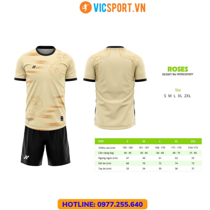 Áo đá banh không logo Amac Rose - Hình ảnh 11