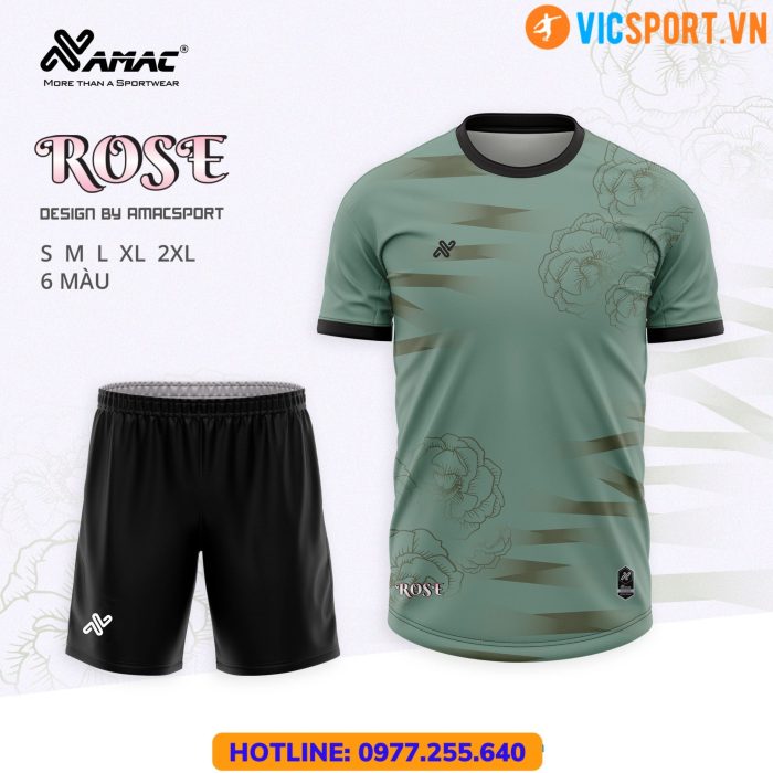 Áo đá banh không logo Amac Rose - Hình ảnh 8