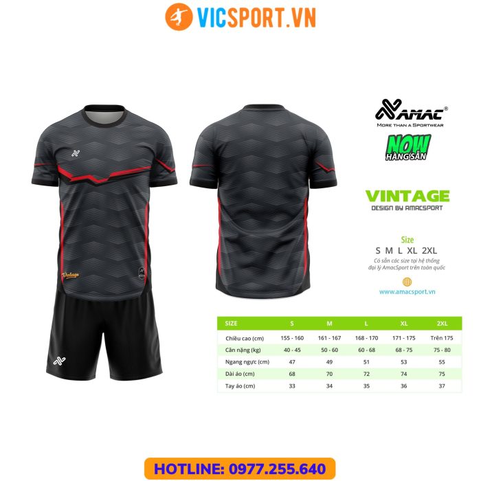 Áo đá banh thiết kế Amac Vintage - Hình ảnh 11