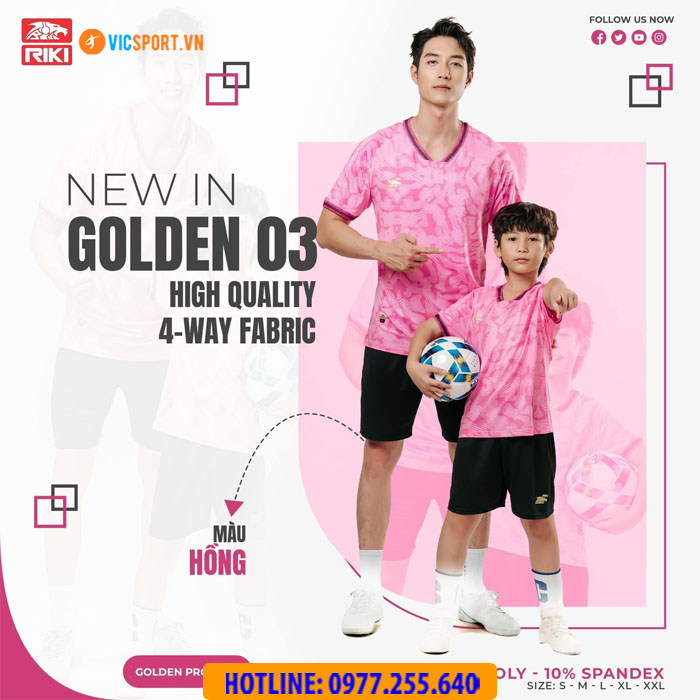 Áo bóng đá trẻ em Riki Golden 03 - Hình ảnh 8