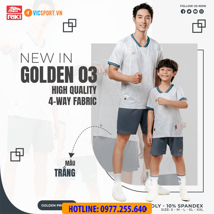 Áo bóng đá trẻ em Riki Golden 03 - Hình ảnh 9