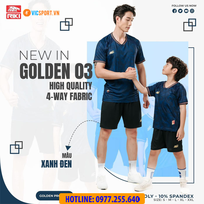 Áo bóng đá trẻ em Riki Golden 03 - Hình ảnh 11