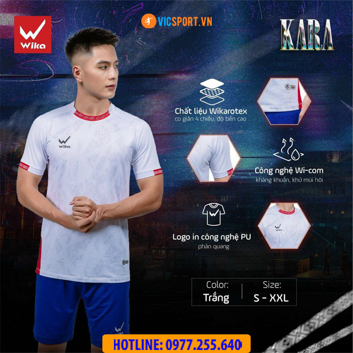 Áo bóng đá không logo Wika Kara - Hình ảnh 5