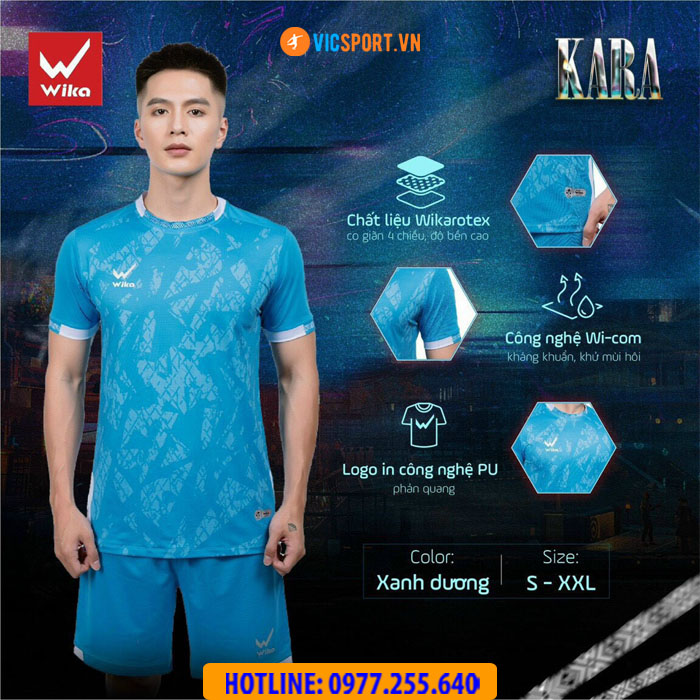 Áo bóng đá không logo Wika Kara - Hình ảnh 2