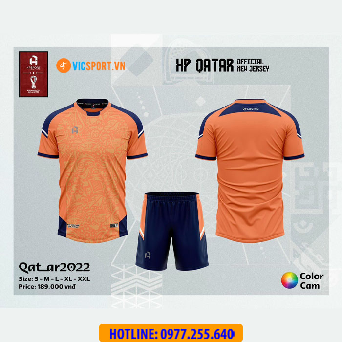 Áo đá banh không logo Vevoca Qatar - Hình ảnh 5