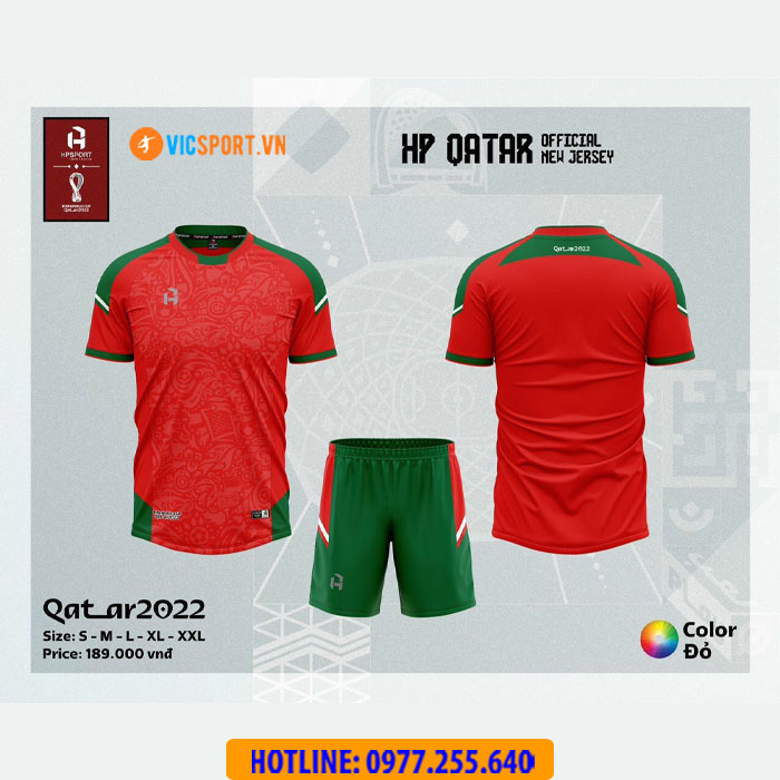 Áo đá banh không logo Vevoca Qatar - Hình ảnh 7
