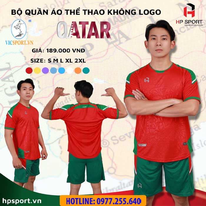 Áo đá banh không logo Vevoca Qatar - Hình ảnh 15