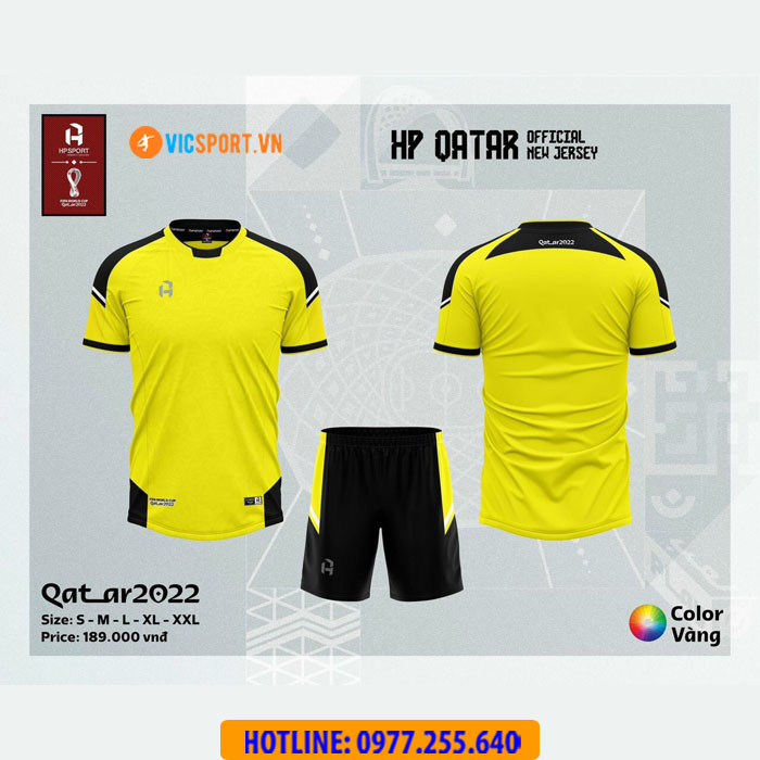 Áo đá banh không logo Vevoca Qatar - Hình ảnh 3