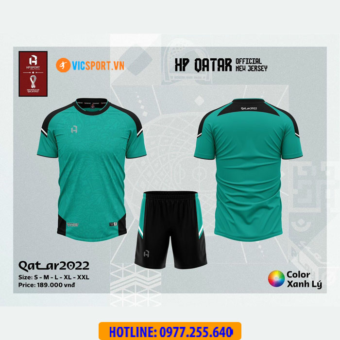 Áo đá banh không logo Vevoca Qatar - Hình ảnh 2