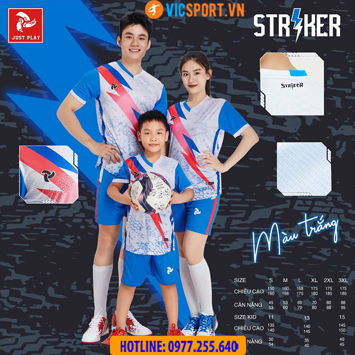 Áo đá bóng không logo Justplay Striker - Hình ảnh 14