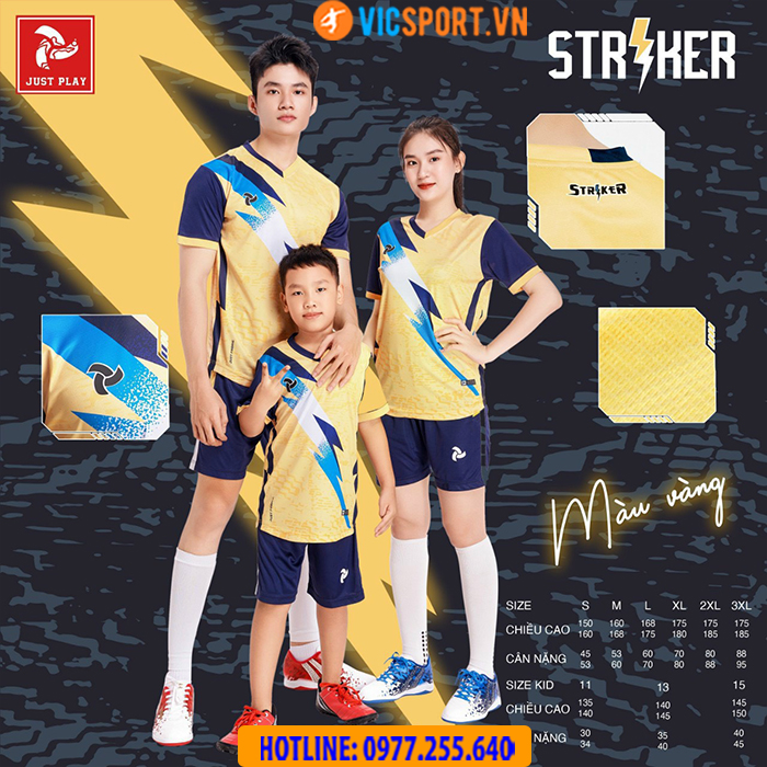 Áo đá bóng không logo Justplay Striker - Hình ảnh 13