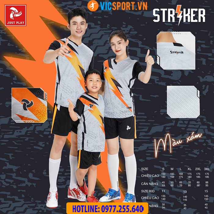 Áo đá bóng không logo Justplay Striker - Hình ảnh 12