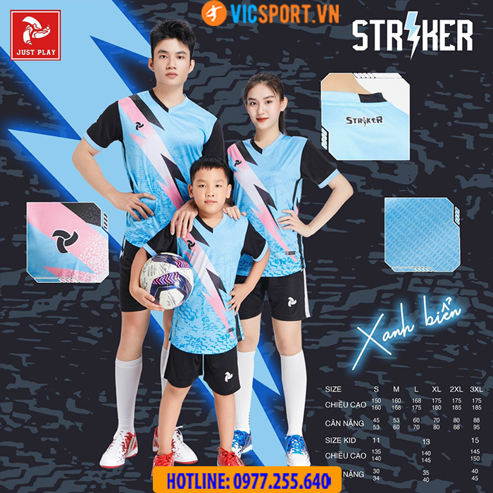 Áo đá bóng không logo Justplay Striker - Hình ảnh 11
