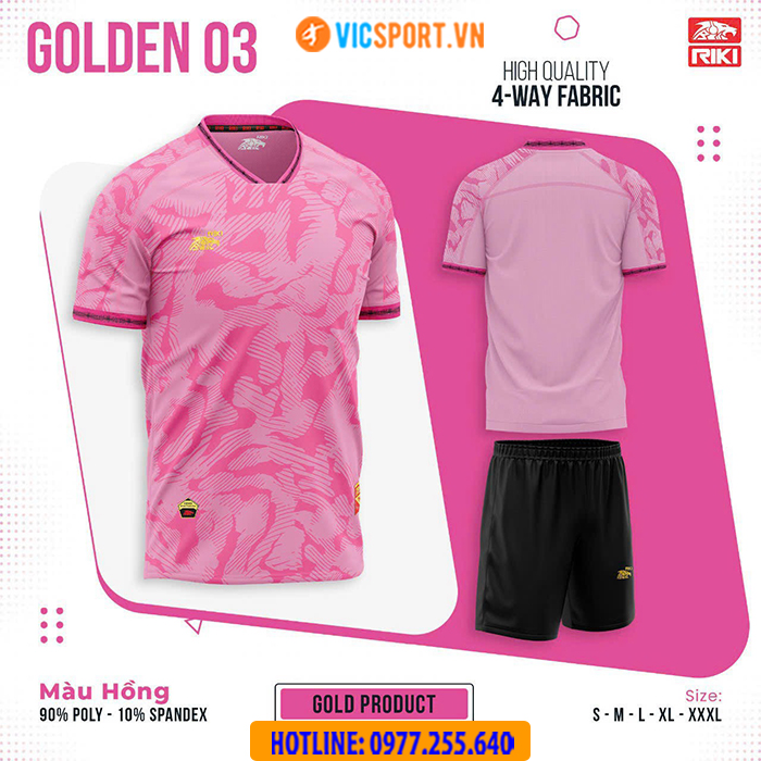 Áo bóng đá trẻ em Riki Golden 03 - Hình ảnh 17