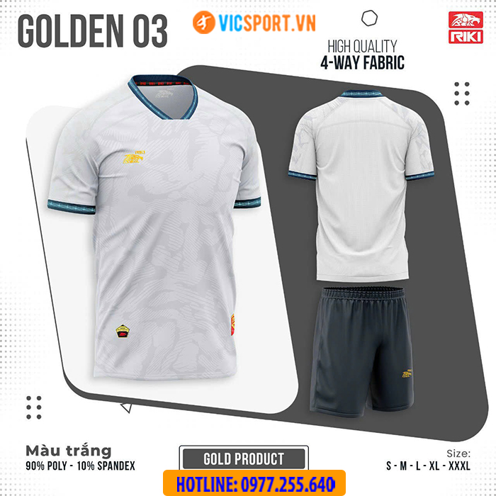 Áo bóng đá trẻ em Riki Golden 03 - Hình ảnh 16